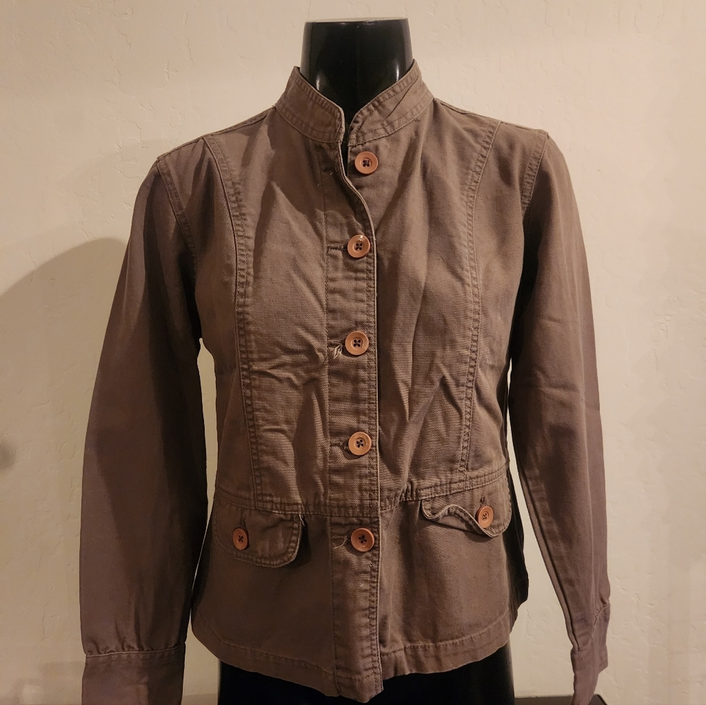A.L.C. Khaki Button-Up Jacket